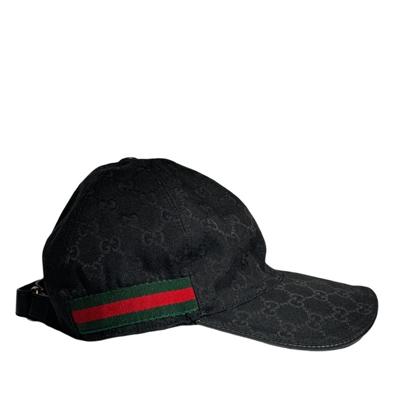 ORIGINAL GG CANVAS BASEBALL HAT WITH WEB - Picture 2 of 6
